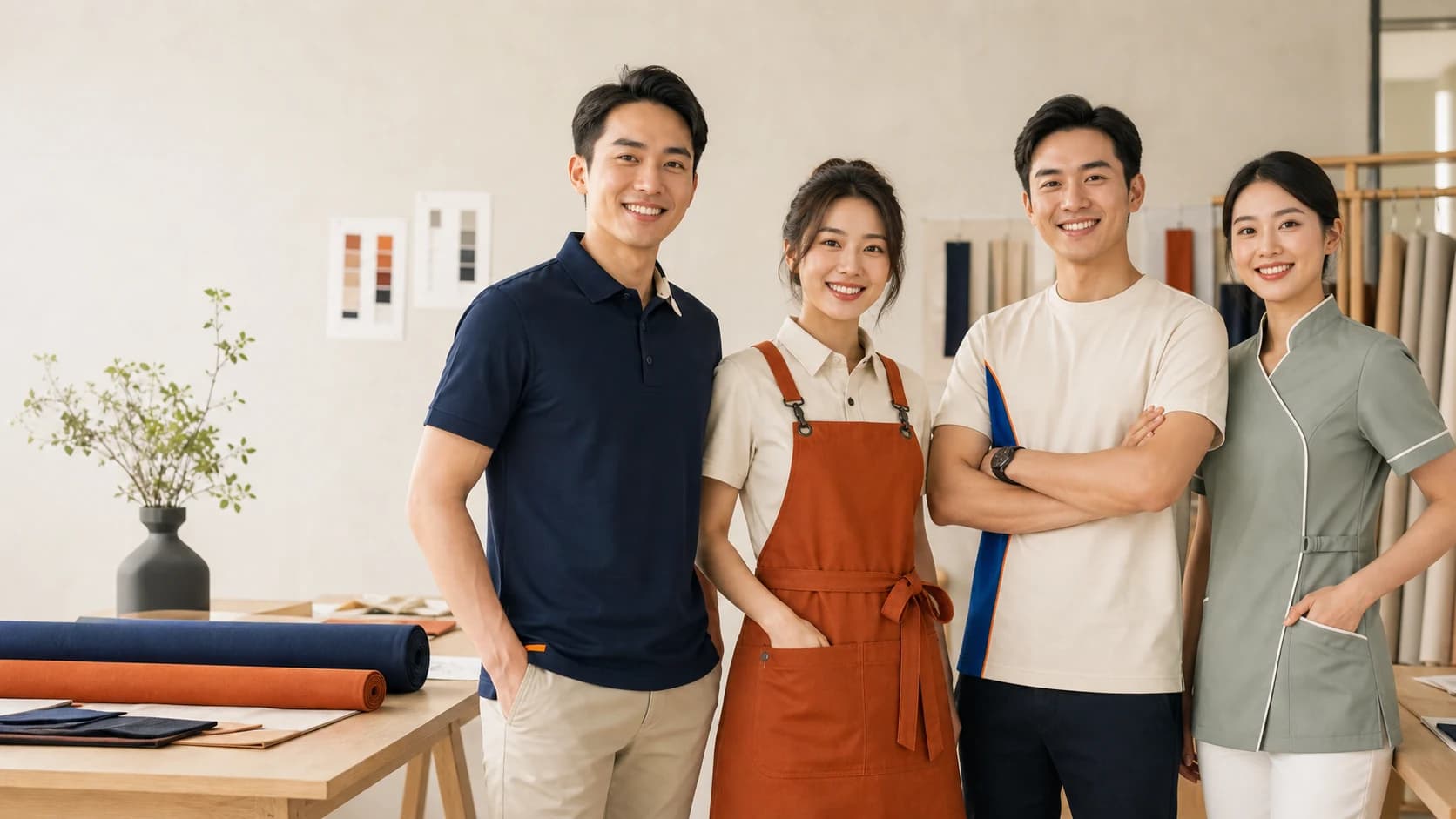Đội ngũ Việt Nam trong các mẫu đồng phục công ty, F&B, sự kiện và dịch vụ